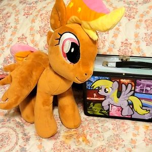 Retro my little pony stuffie "mocha sunrise" plush like new & lunchbox